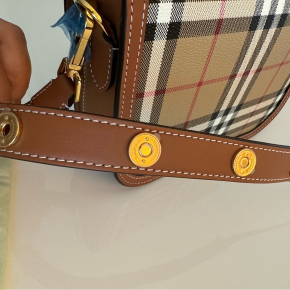BURBERRY *NEW* Vintage Check Print Crossbody Bag with Removable Strap & Dust Bag - Picture 10 of 14